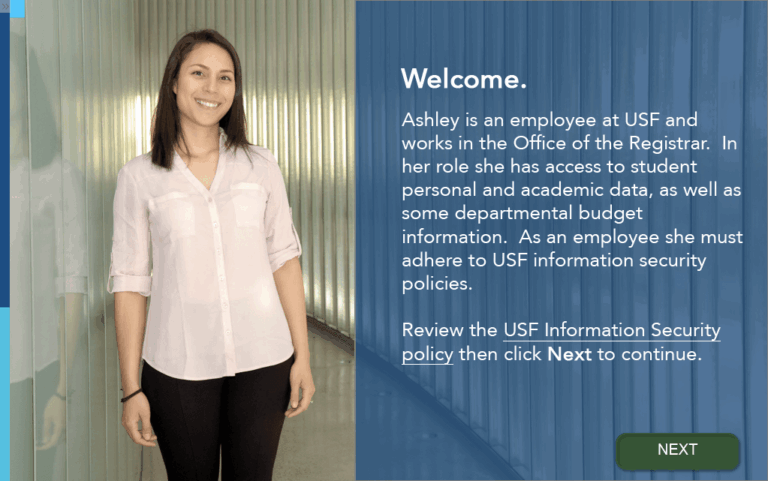 Engaged actual USF employees to deepen the familiar experience.